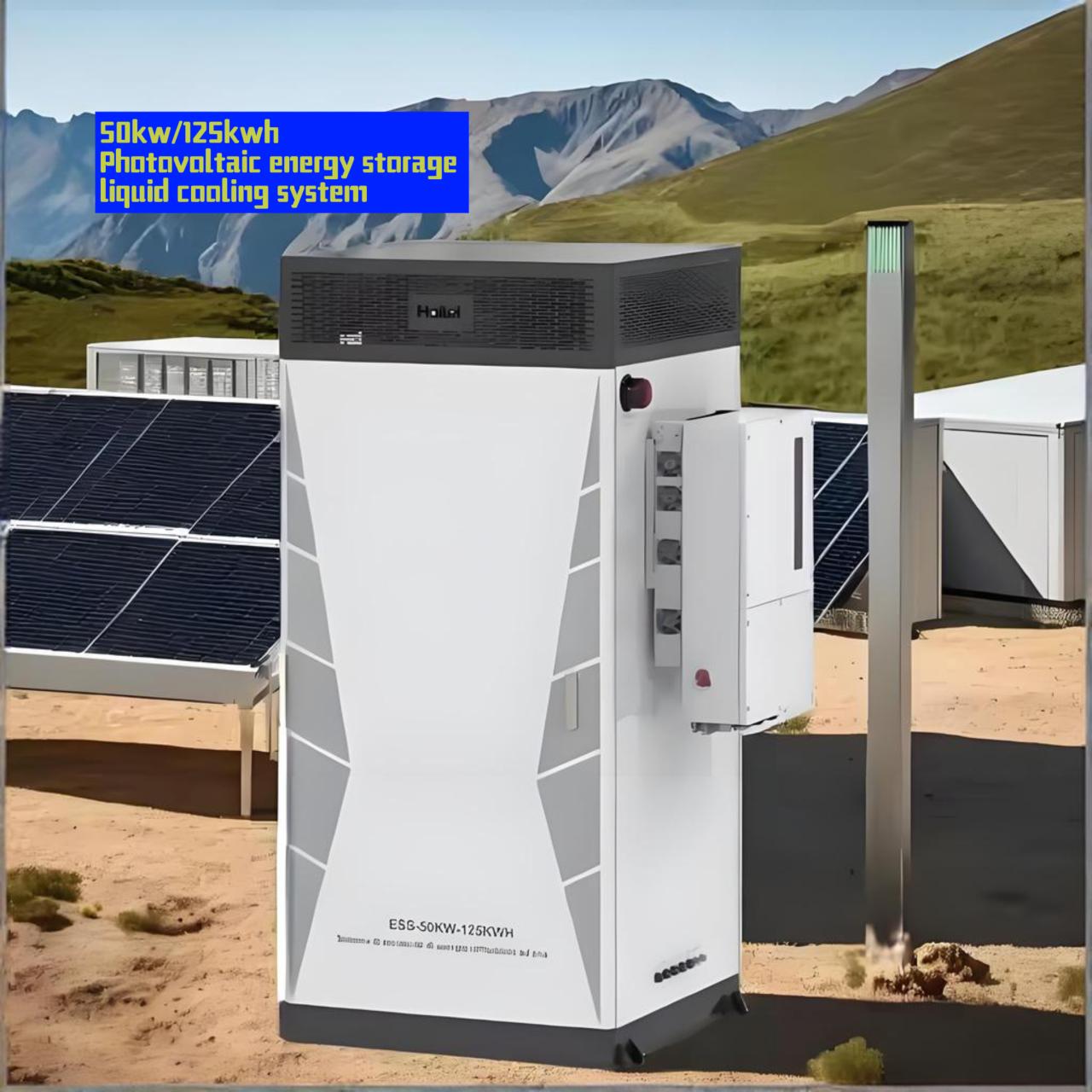 Customizable 50-200kwh Energy Storage Cabinet Chinese Factory Industrial Commercial Use Featuring Liquid Cooling On-Grid Lifepo4