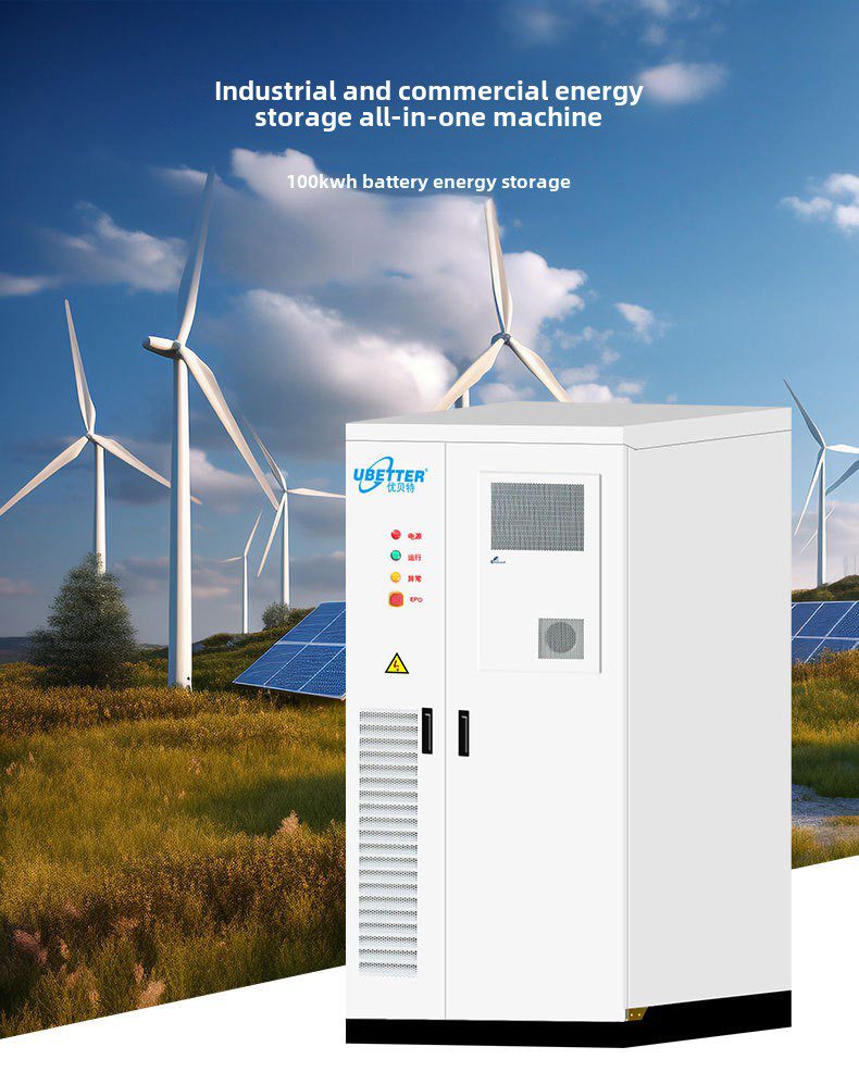 All-In-One 100kwh Solar Photovoltaic Energy Storage System Easy Installation Industrial Commercial Lithium Iron Lifepo4