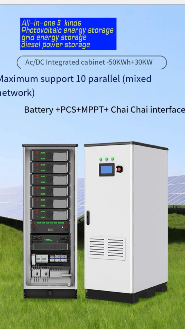 50KWh+30KW All-In-One ESS AC LiFePO4 Battery with IP20 New Commercial Industrial Energy Storage On-off Grid with Air Cooling