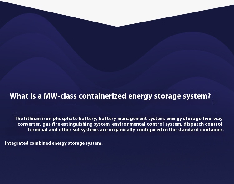 Large Industrial Commercial Prefabricated Cabin Energy Storage MW Container System Solution LIFEPo4 Distributed Photovoltaic