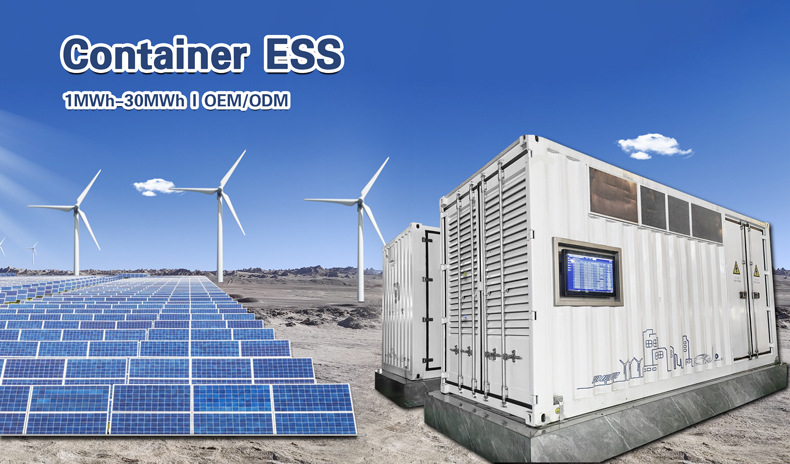 Large Energy Storage Photovoltaic Container 1MWH 2O 40 Feet High 1500V High-Temperature BMS PCS Bus Cabinet Lifepo4 Battery Air