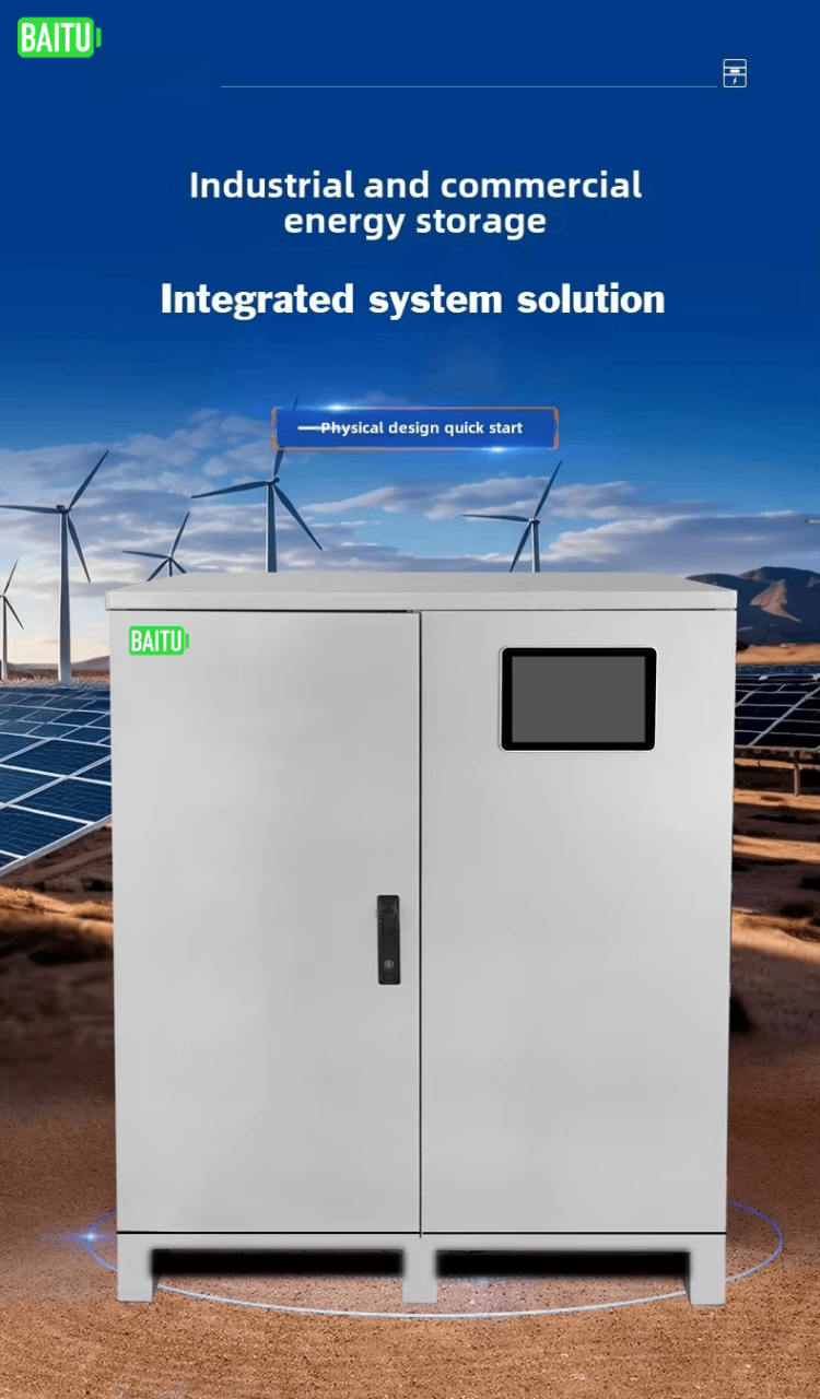 Chinese Factory Customized 50-200kwh Industrial Commercial Energy Storage Cabinet Air Cooling On-Grid Lifepo4 Lithium Ion