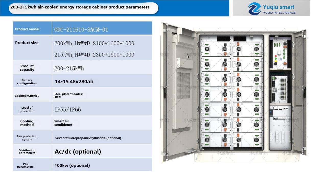 Industrial Commercial 215kwh Energy Storage System Lifepo4 Powered Distributed Power Station Grain Industry Peak Filler