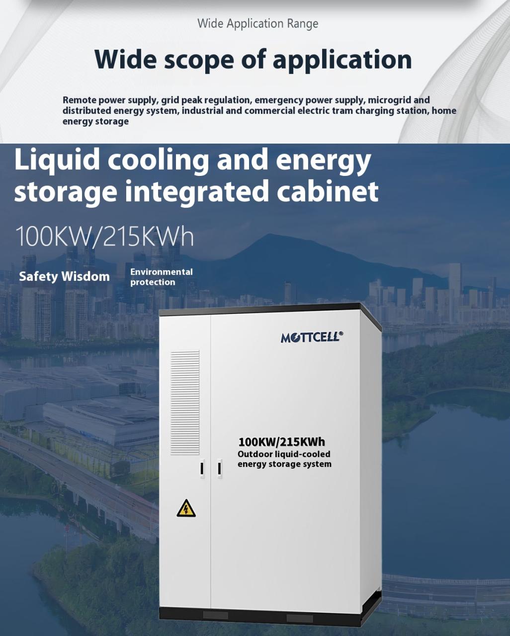 Direct Factory Sales 100kw/215kwh Industrial Energy Storage System All-in-One Liquid Cold Energy Storage Cabinet Lifepo4 Battery