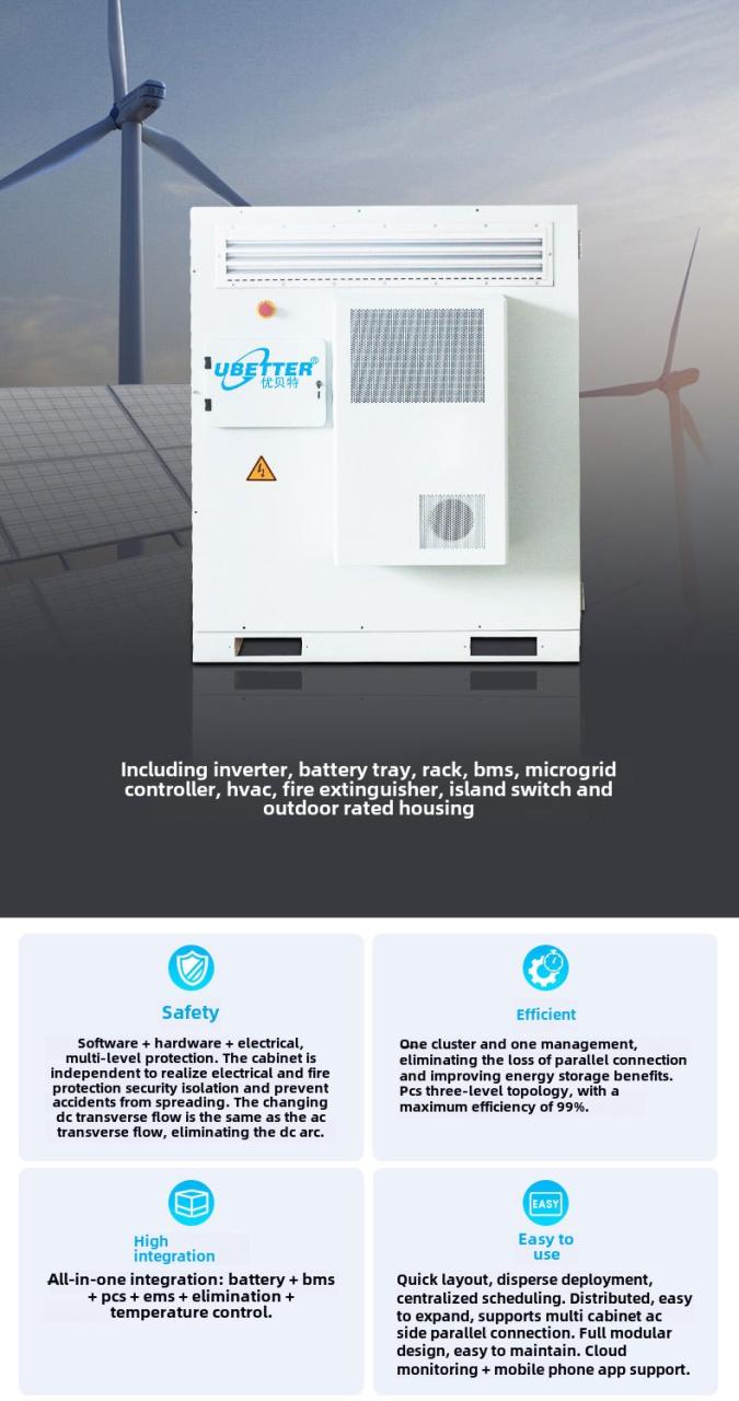 All-In-One 60kwh Industrial & Commercial Energy Storage System Solar Photovoltaic Power Generation with Lifepo4 Battery