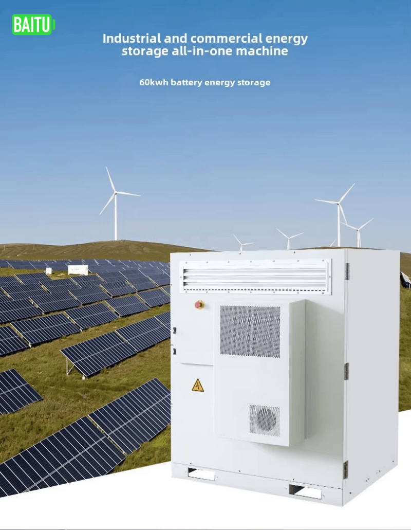 All-In-One 60kwh Industrial & Commercial Energy Storage System Solar Photovoltaic Power Generation with Lifepo4 Battery